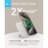 Anker MagGo Power Bank, Qi2 Certified 15W Ultra-Fast MagSafe-Compatible Portable Charger, 10,000mAh Battery Pack with Smart Display & Foldable Stand, For iPhone 16/15/14/13 Only - White